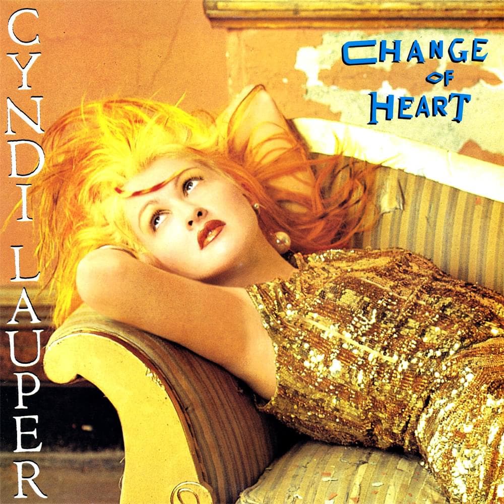 Album cover art for "Change of Heart" by Cyndi Lauper