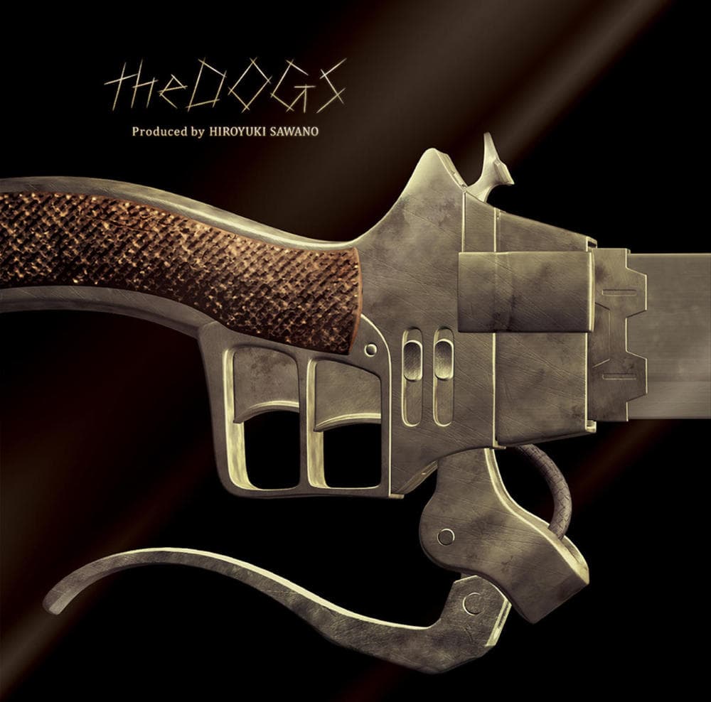 Album cover art for "theDOGS" by 澤野弘之 (Hiroyuki Sawano) & ​mpi