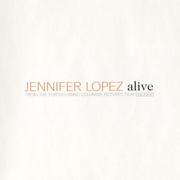 Album cover art for "Alive" by Jennifer Lopez