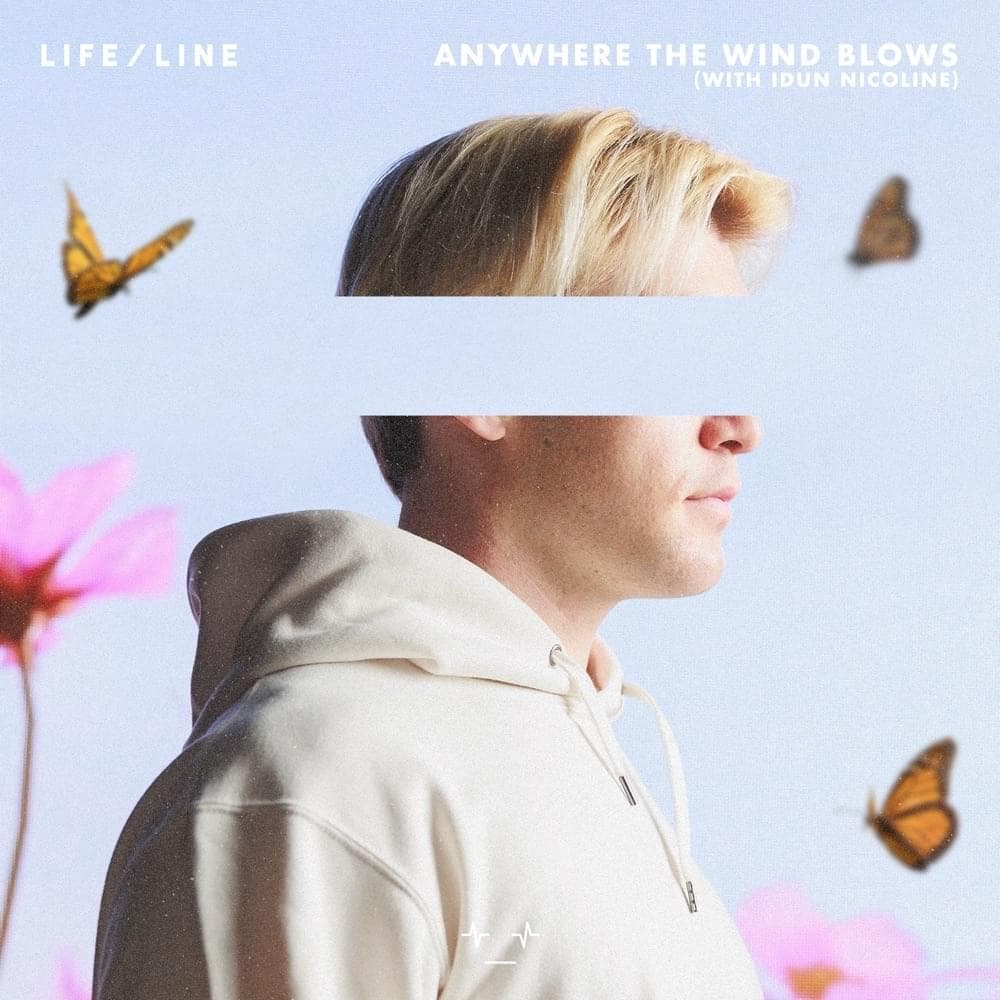 Album cover art for "Anywhere The Wind Blows" by L I F E / L I N E & Idun Nicoline