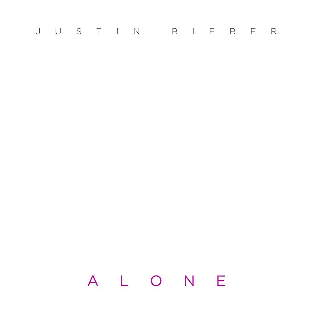 Album cover art for "Alone" by Justin Bieber