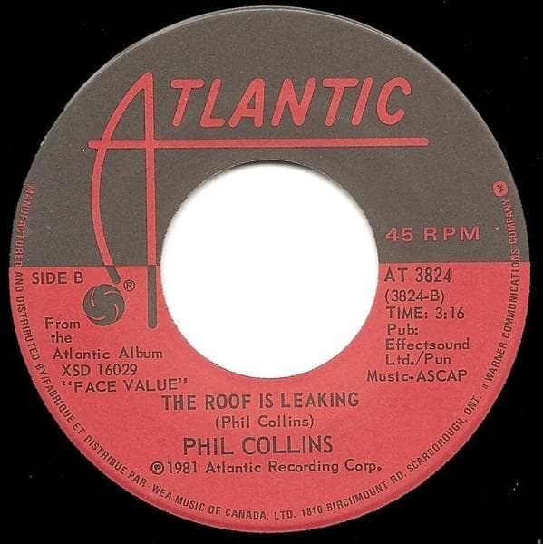 Album cover art for "The Roof Is Leaking" by Phil Collins