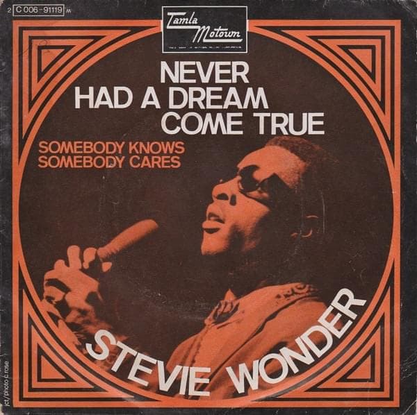 Album cover art for "Never Had A Dream Come True" by Stevie Wonder
