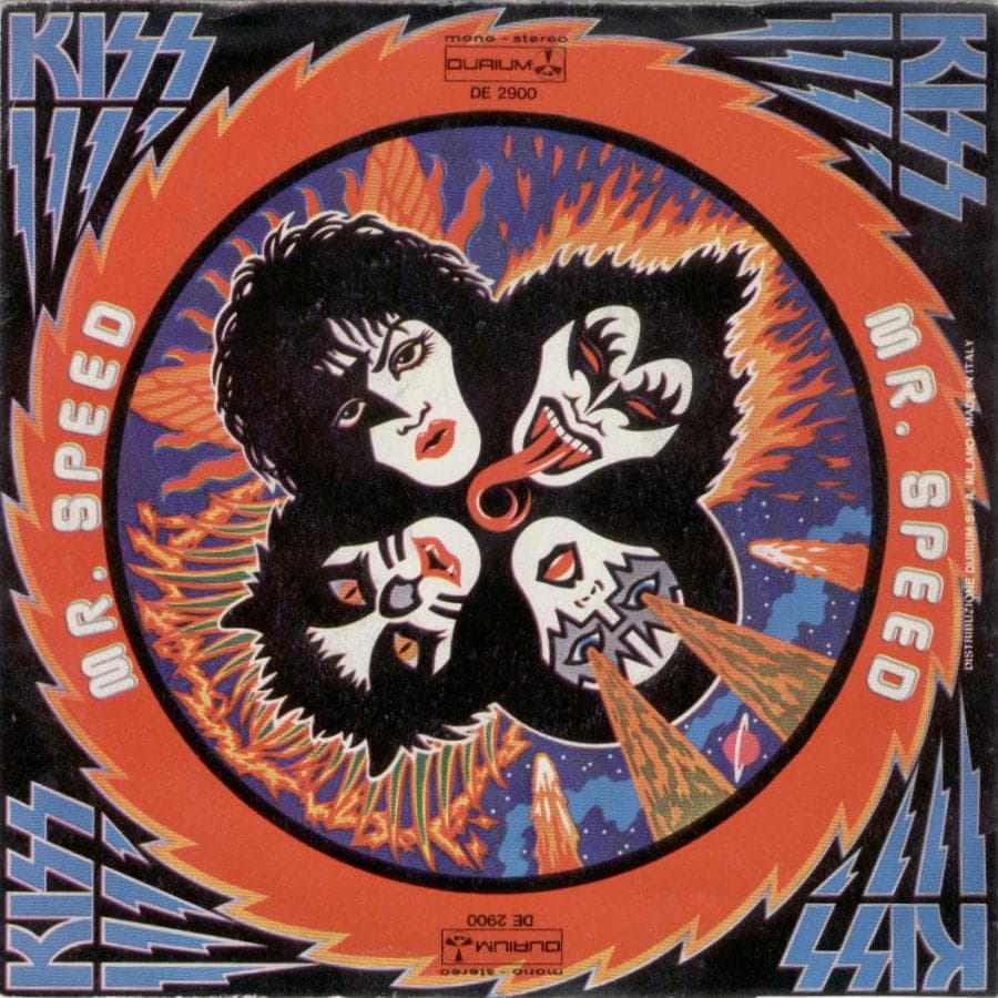 Album cover art for "Mr. Speed" by KISS