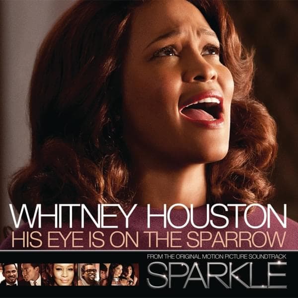 Album cover art for "His Eye Is On The Sparrow" by Whitney Houston