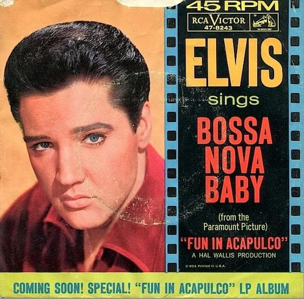 Album cover art for "Bossa Nova Baby" by Elvis Presley