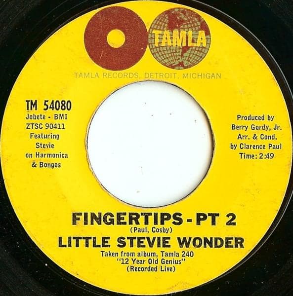 Album cover art for "Fingertips, Pt. 2" by Stevie Wonder