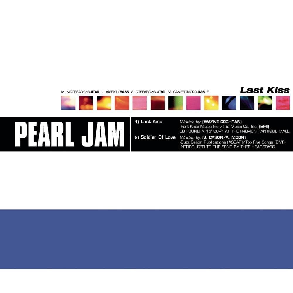 Album cover art for "Last Kiss" by Pearl Jam