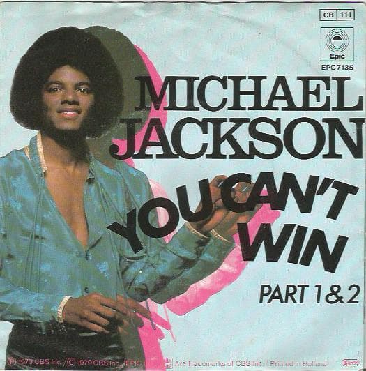 Album cover art for "You Can't Win" by Michael Jackson