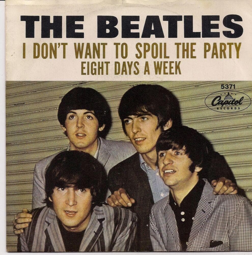 Album cover art for "I Don't Want to Spoil the Party" by The Beatles