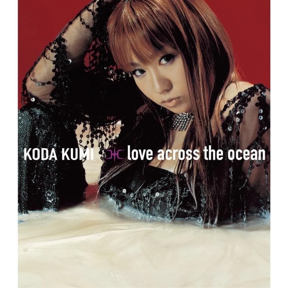 Album cover art for "​love across the ocean" by 倖田來未 (Kumi Koda)