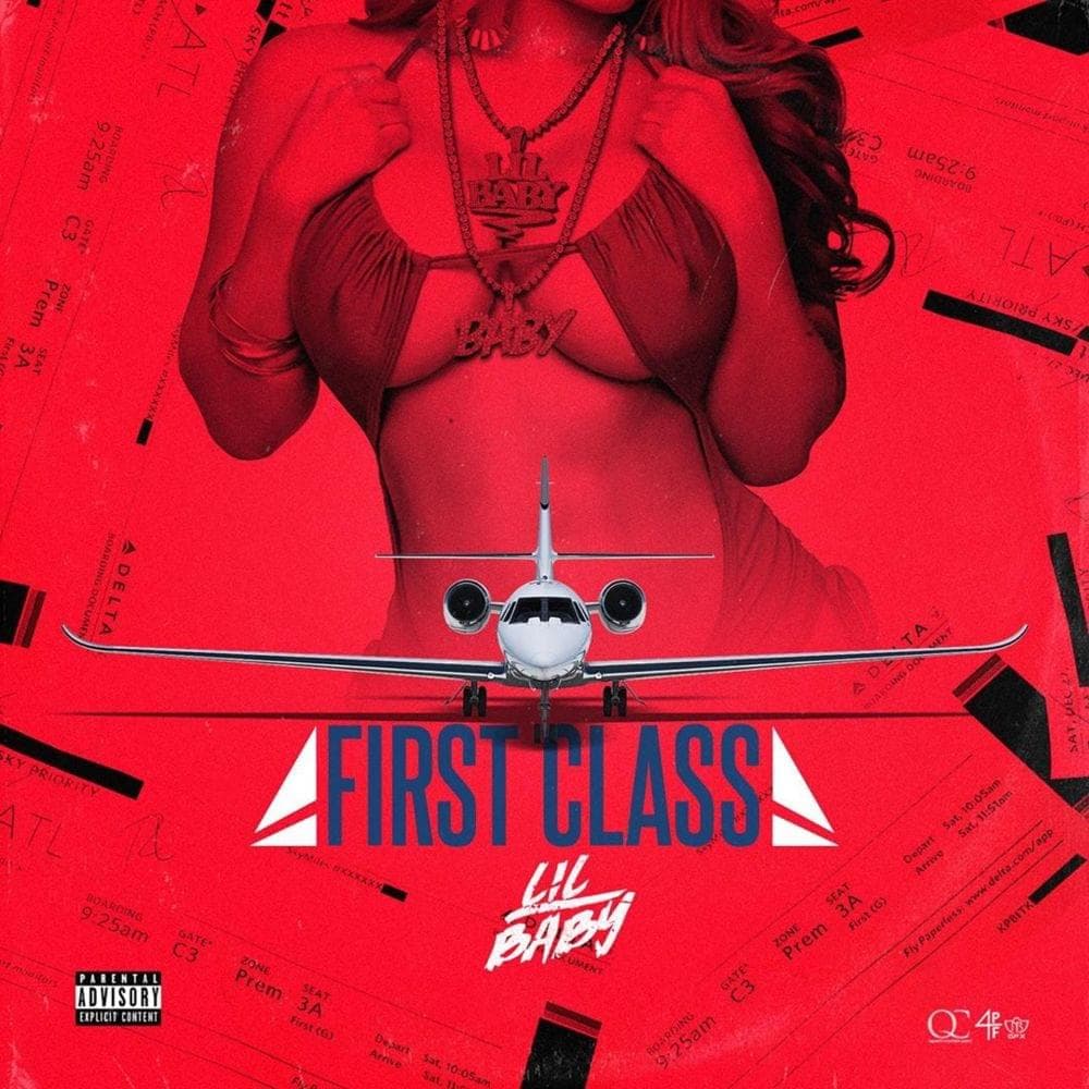 Album cover art for "First Class" by Lil Baby