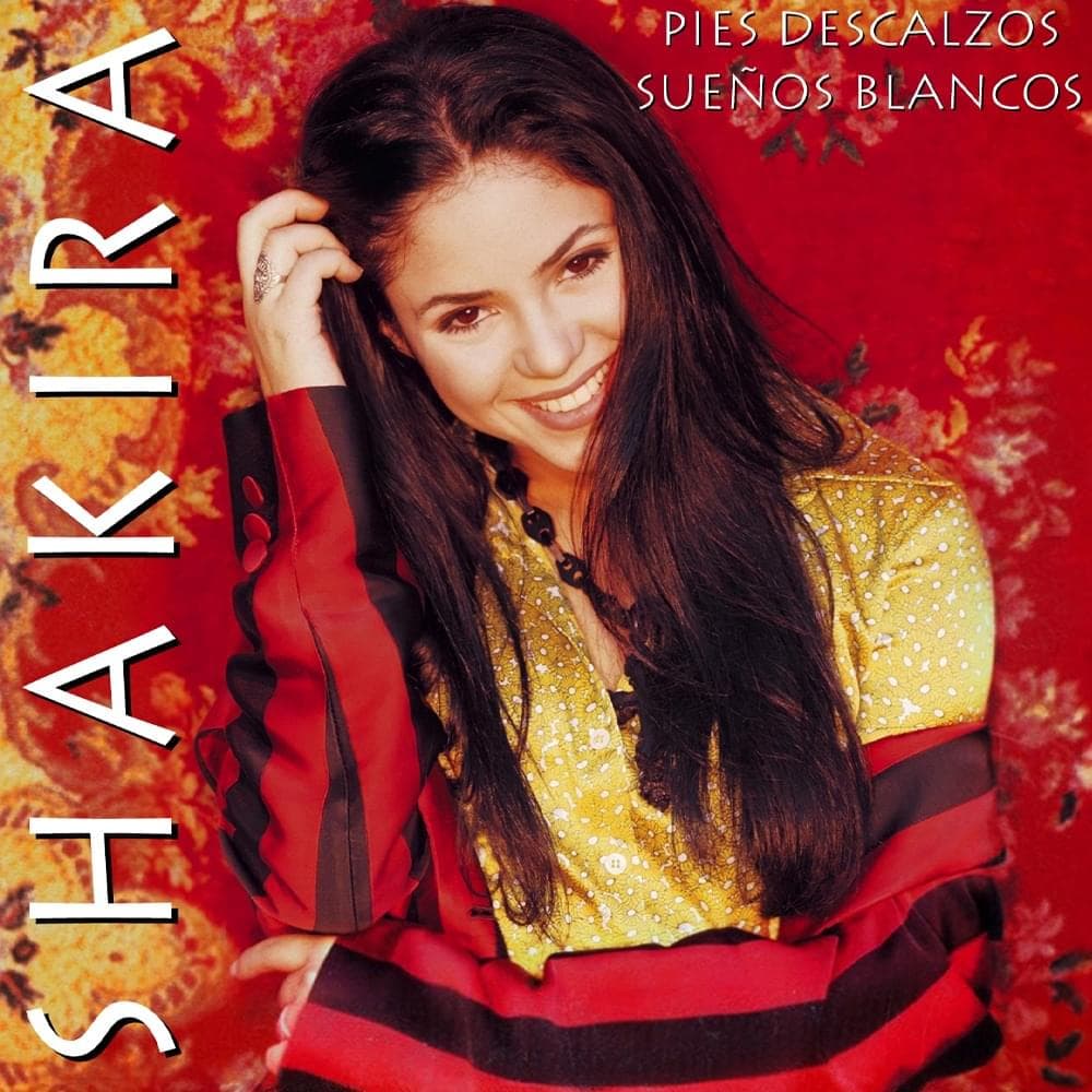 Album cover art for "Pés Descalços (Pies Descalzos, Sueños Blancos)" by Shakira