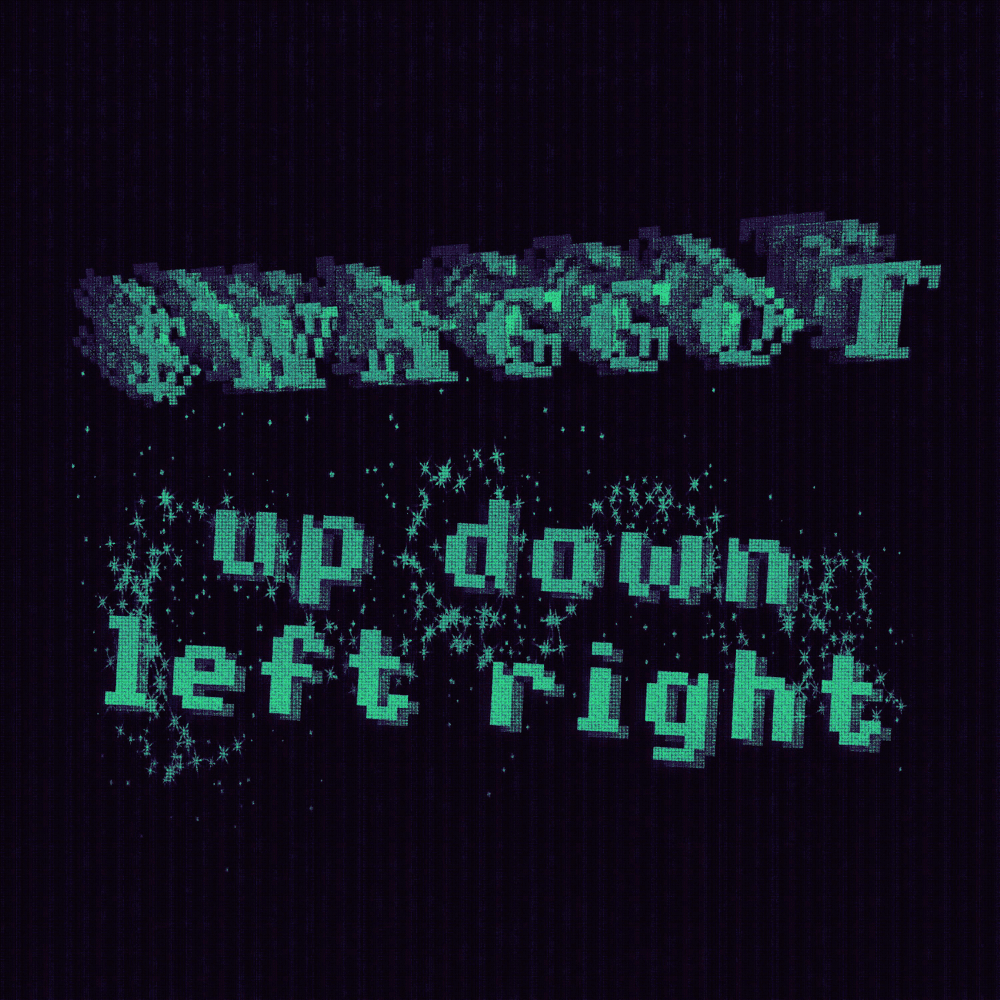 Album cover art for "UP DOWN LEFT RIGHT" by $WAGGOT