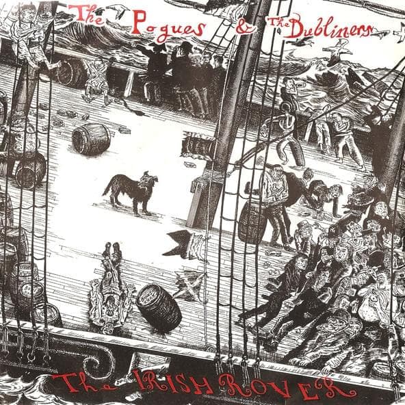 Album cover art for "The Irish Rover" by The Pogues