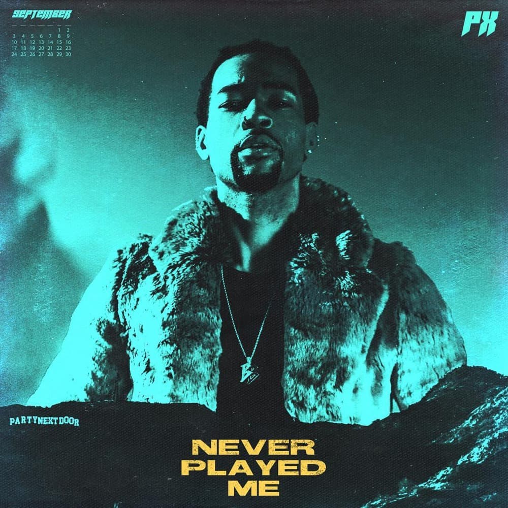 Album cover art for "Never Played Me" by PARTYNEXTDOOR