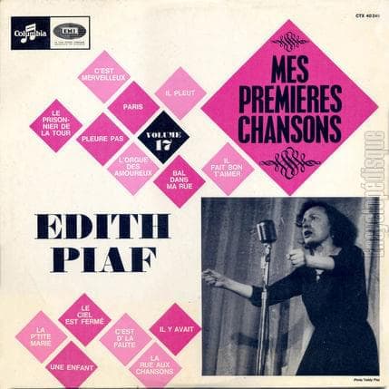 Album cover art for "La Rue Aux Chansons" by Édith Piaf