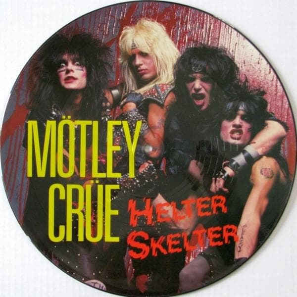 Album cover art for "Helter Skelter" by Mötley Crüe