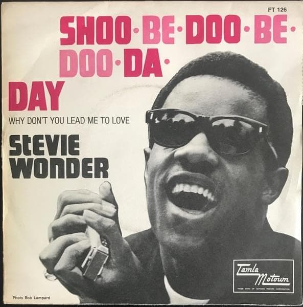 Album cover art for "Shoo-Be-Doo-Be-Doo-Da-Day" by Stevie Wonder
