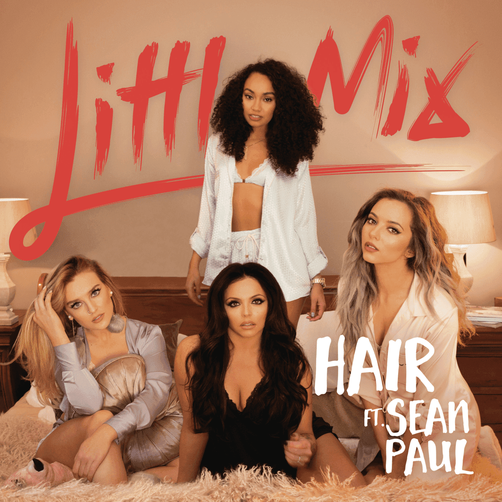 Album cover art for "Hair (Remix)" by Little Mix & Sean Paul