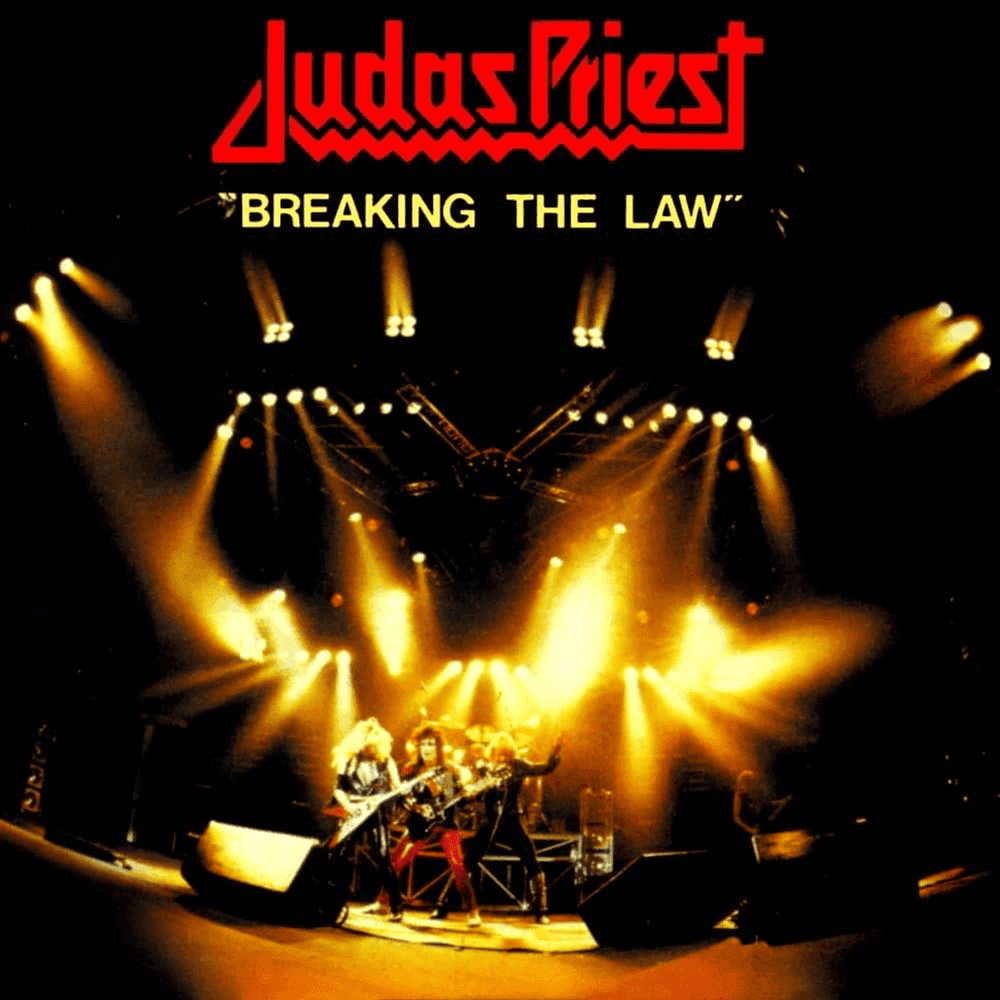 Album cover art for "Breaking the Law" by Judas Priest
