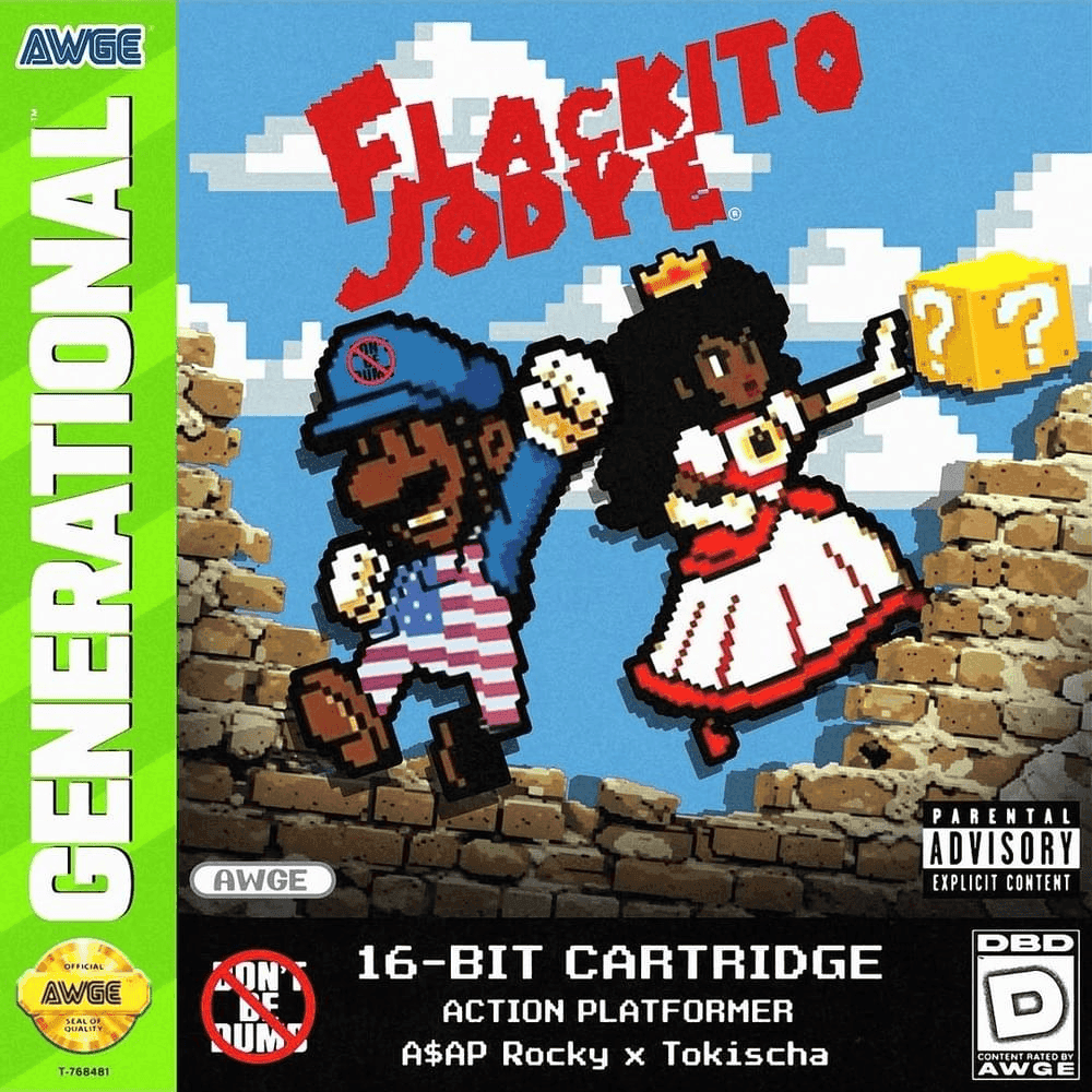 Album cover art for "FLACKITO JODYE" by A$AP Rocky & Tokischa