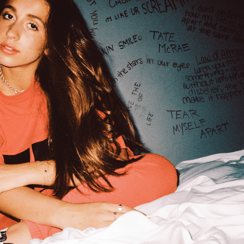 Album cover art for "tear myself apart" by Tate McRae