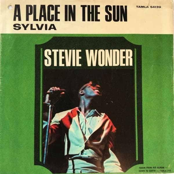 Album cover art for "A Place in the Sun (Single Version)" by Stevie Wonder