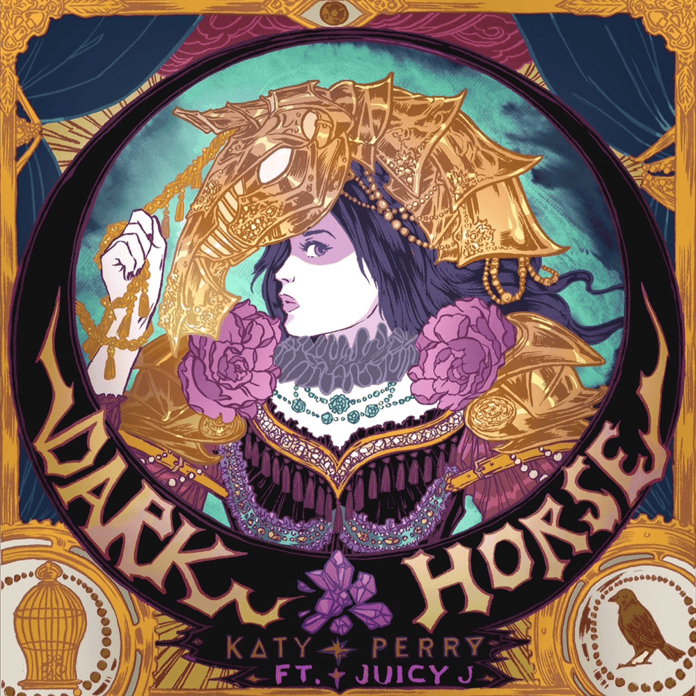 Album cover art for "Dark Horse" by Katy Perry & Juicy J