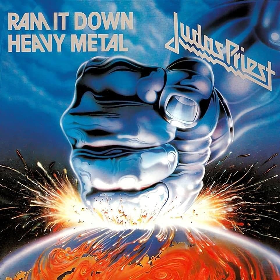 Album cover art for "Ram It Down" by Judas Priest