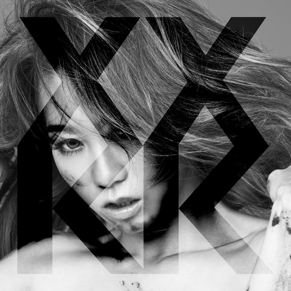 Album cover art for "XXKK" by 倖田來未 (Kumi Koda)