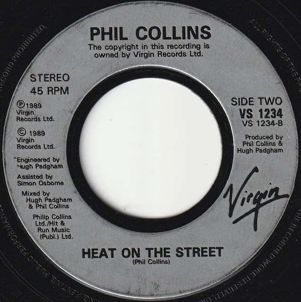 Album cover art for "Heat on the Street" by Phil Collins