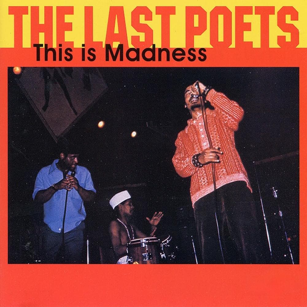 Album cover art for "Black Is" by The Last Poets