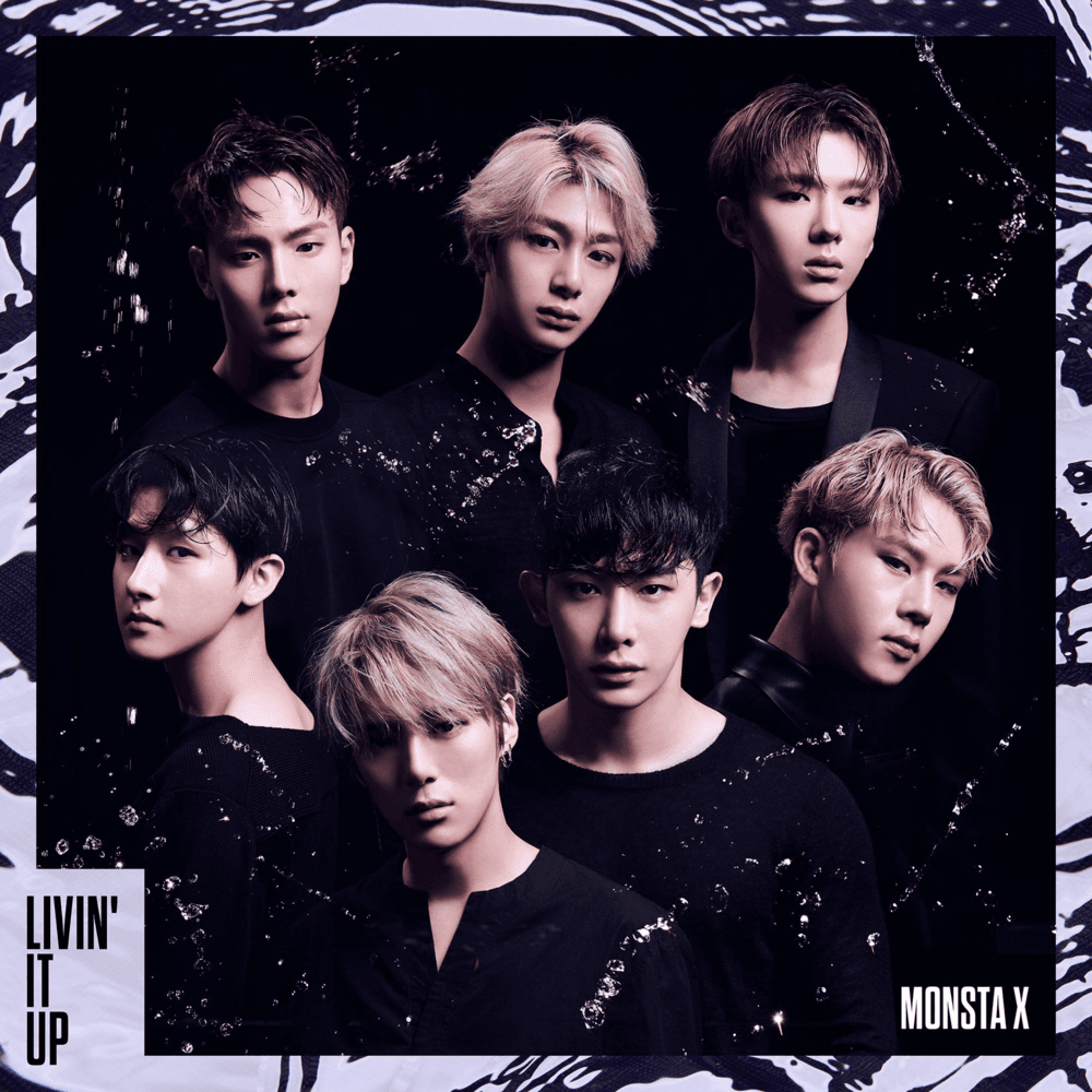 Album cover art for "BLACK SWAN" by MONSTA X
