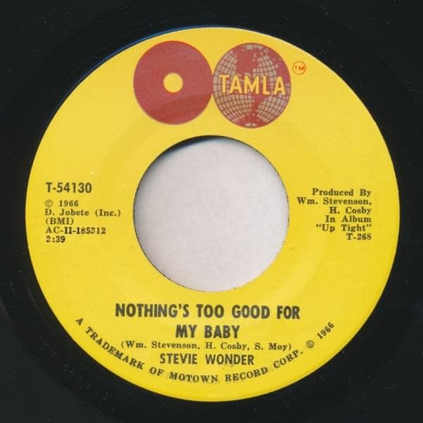 Album cover art for "Nothing's Too Good For My Baby (Single Version)" by Stevie Wonder