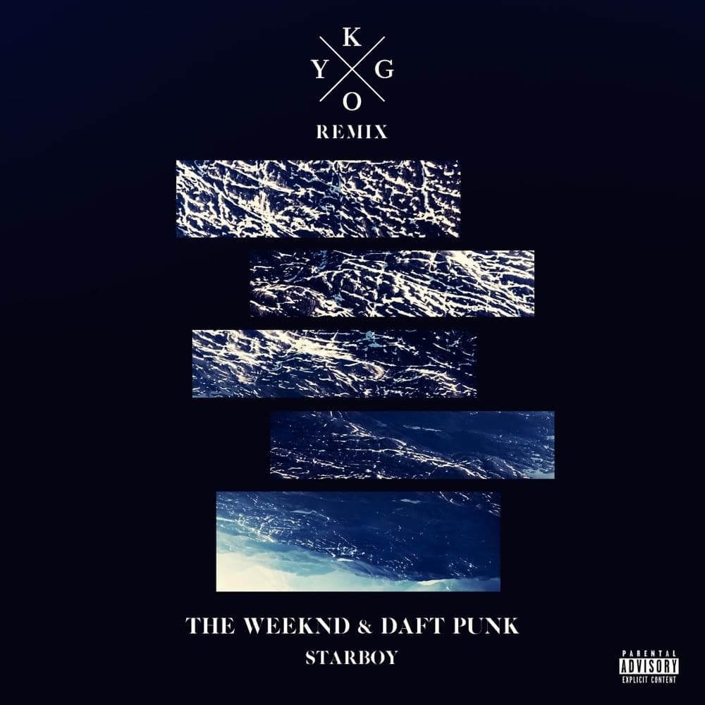 Album cover art for "Starboy (Kygo Remix)" by The Weeknd & Daft Punk