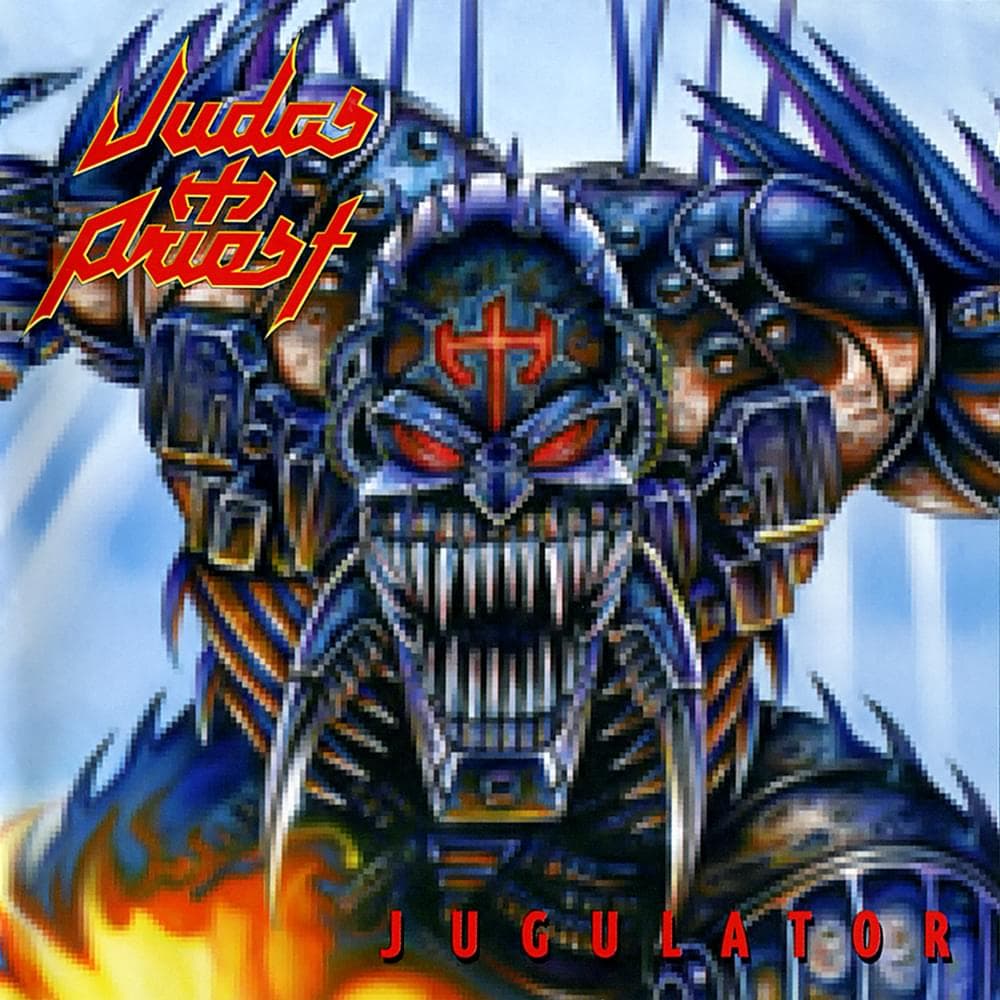 Album cover art for "Blood Stained" by Judas Priest