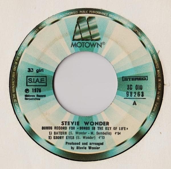 Album cover art for "Saturn" by Stevie Wonder