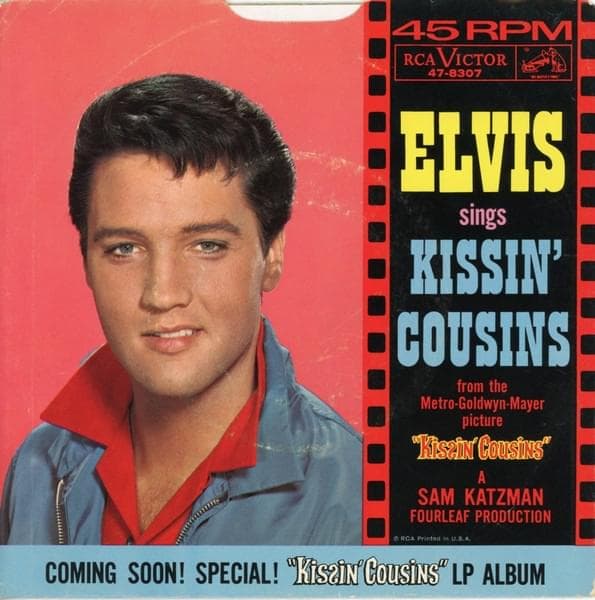 Album cover art for "Kissin' Cousins" by Elvis Presley
