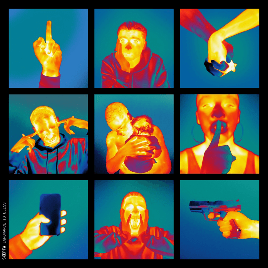 Album cover art for "Love Me Not" by Skepta & B Live & Cheb Rabi