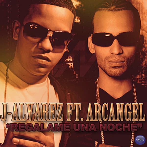 Album cover art for "Regálame una Noche" by J Álvarez & Arcángel