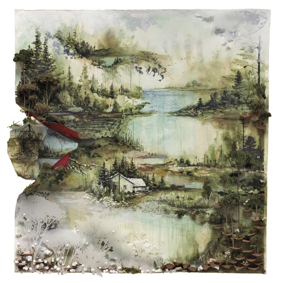 Album cover art for "Wash." by Bon Iver