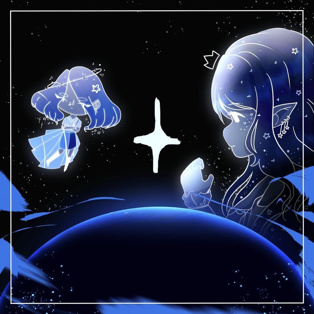 Album cover art for "Moon to Comet" by ​artbyFORM