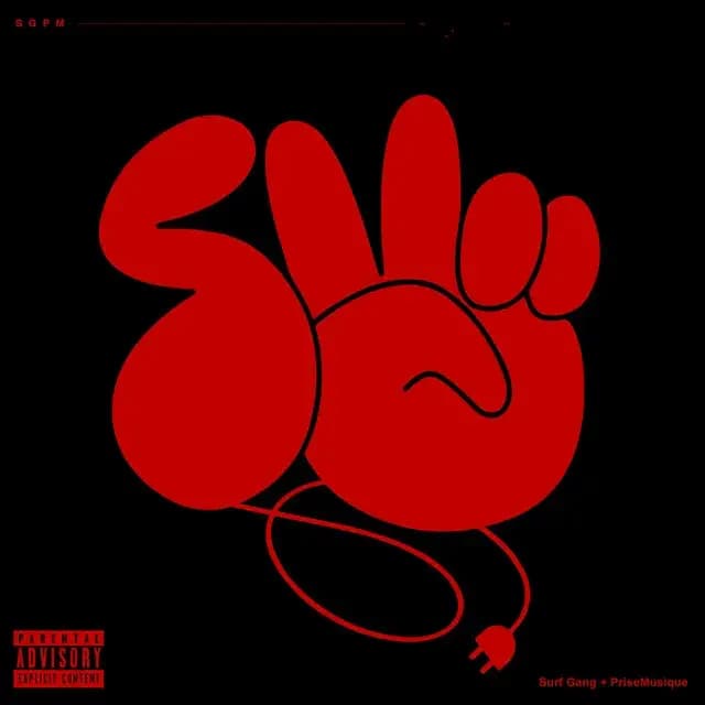 Album cover art for "NON/OUI" by SURF GANG