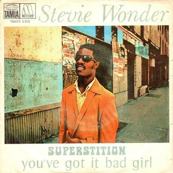 Album cover art for "Superstition (Single Version)" by Stevie Wonder