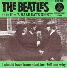 Album cover art for "Tell Me Why" by The Beatles