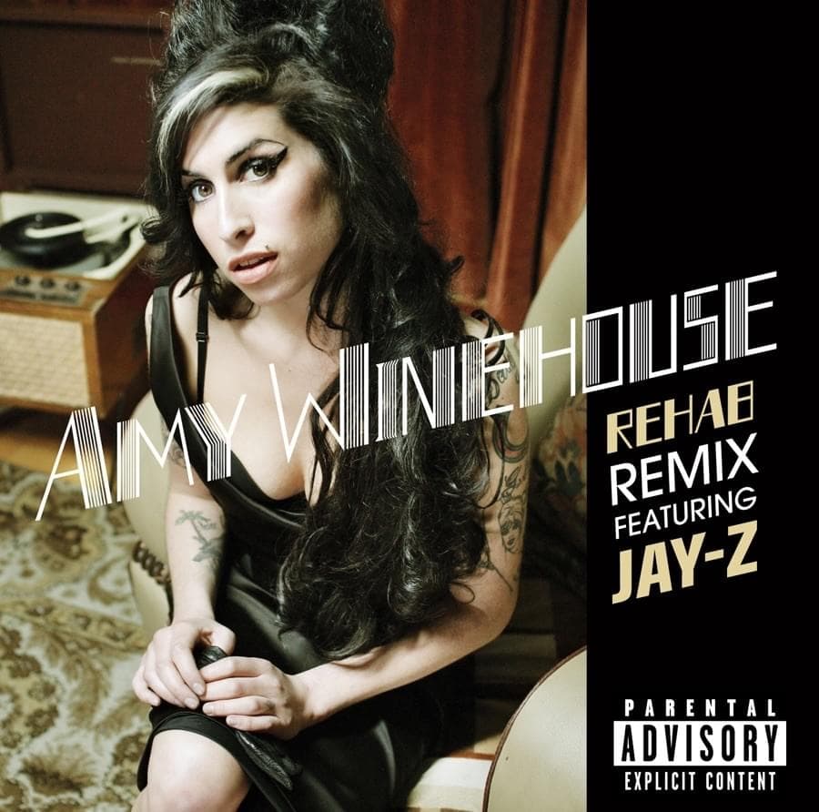 Album cover art for "Rehab (Remix)" by Amy Winehouse & JAY-Z