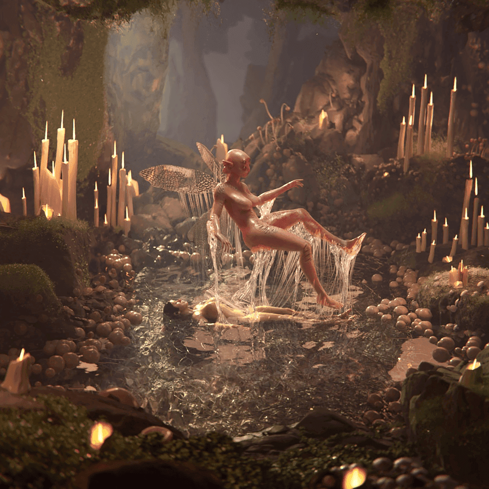 Album cover art for "DEATH" by Melanie Martinez