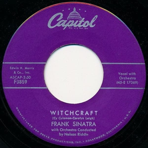 Album cover art for "Witchcraft" by Frank Sinatra