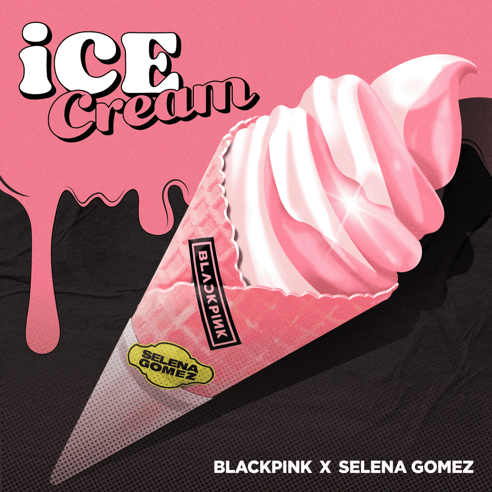 Album cover art for "Ice Cream" by BLACKPINK